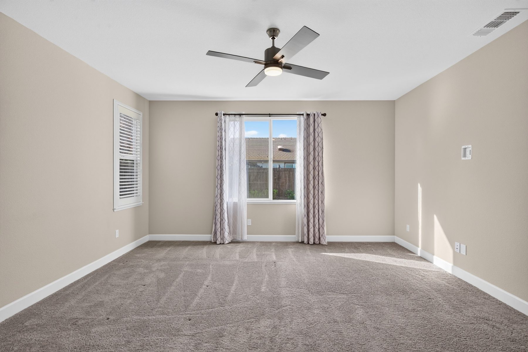 Bedroom with backyard access