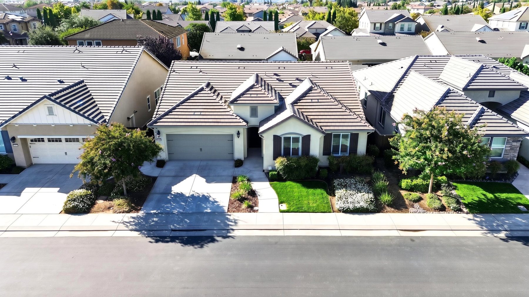 Aerial view of the property