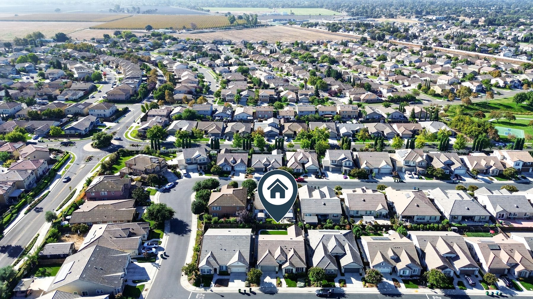 Neighborhood aerial view